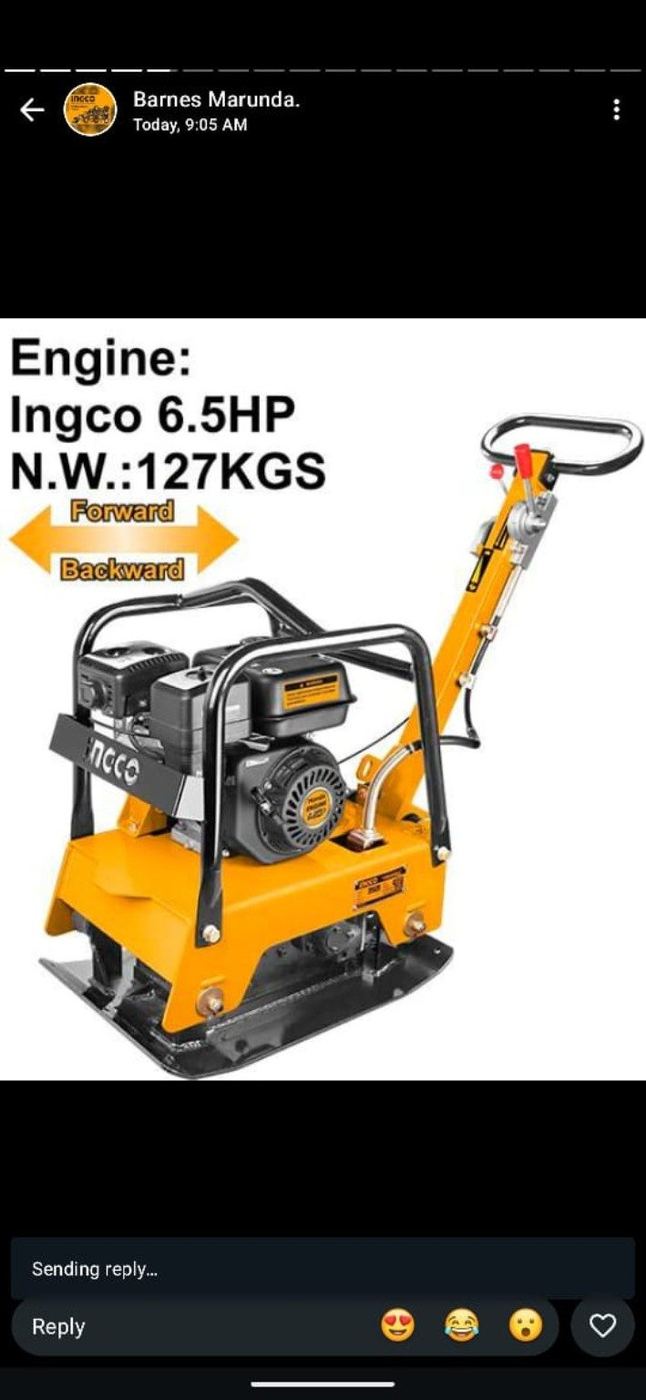 INGCO Plate Compactor 6.5HP